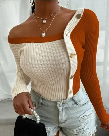 Cozy Elegance Off Shoulder Sweater