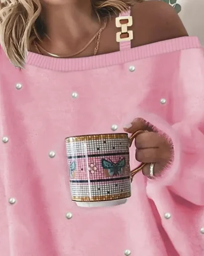 Cozy Chic Off Shoulder Sweater - Image 5