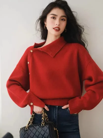 Elegance Turtleneck Pullover Sweater Tops