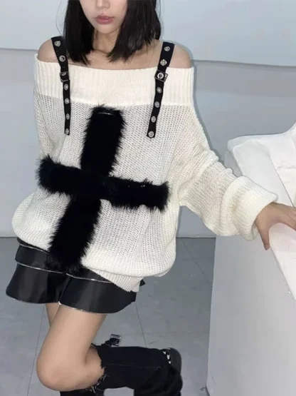 Cozy Hollow Off Shoulder Sweater