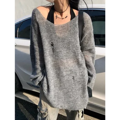 Oversize Knit Off Shoulder Sweater