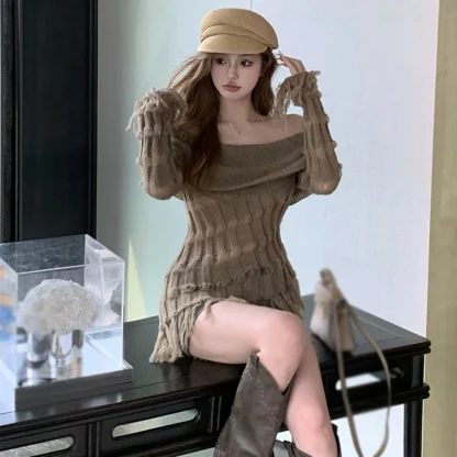 Sexy Tassel Off Shoulder Sweater