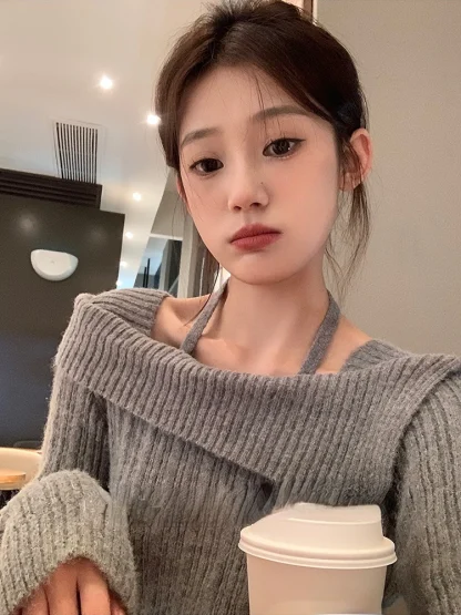 Chic Off Shoulder Sweater Tops - Image 5