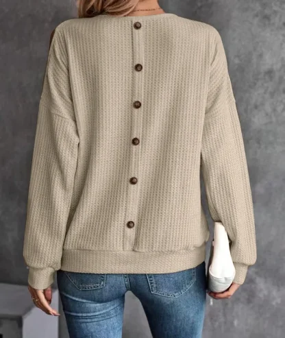 Cozy Open Shoulder Sweater Tops - Image 6