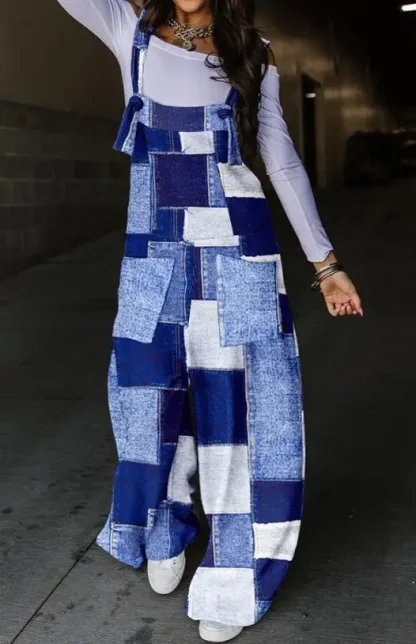 Trendy Wide Leg Jumpsuit Sweater - Image 3
