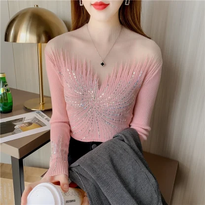Sexy Off Shoulder Sweater Tops - Image 6