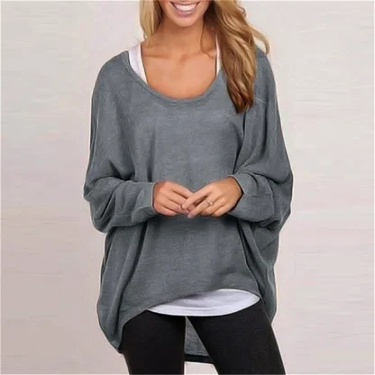 Lazy Oversized Off Shoulder Sweater
