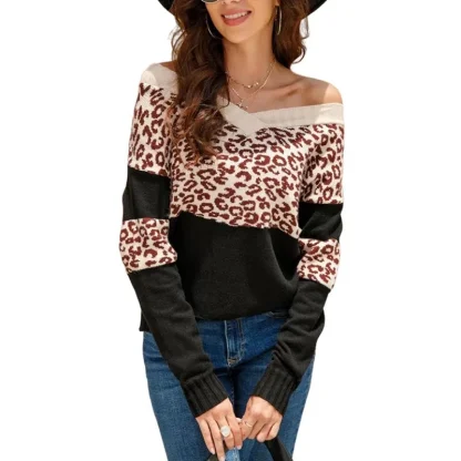 Sexy Off Shoulder Sweater Pullover - Image 4