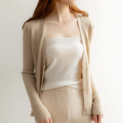 Casual Neutral Tube Sweater Tops - Image 4