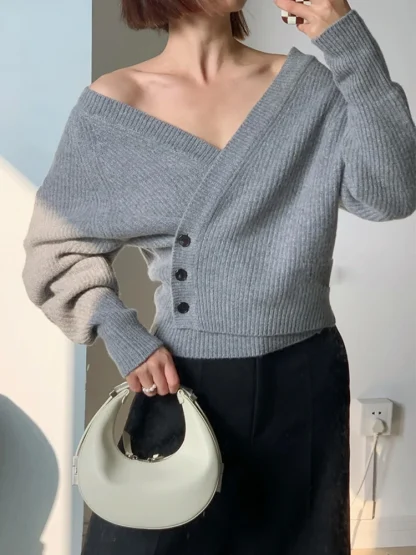 Wrap Around Off Shoulder Sweater