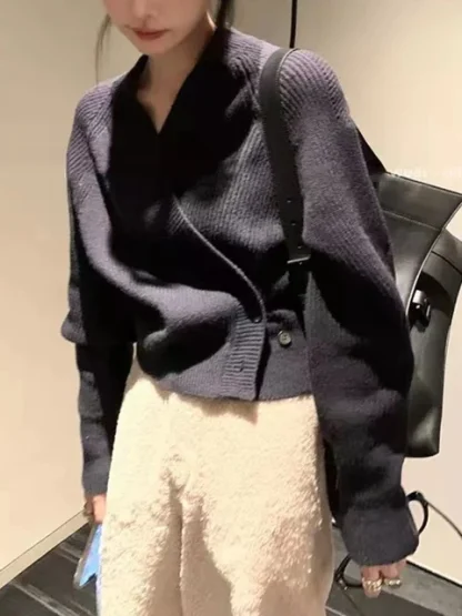 Wrap Around Off Shoulder Sweater - Image 7