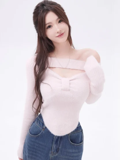 Sexy Knitted Off Shoulder Sweater