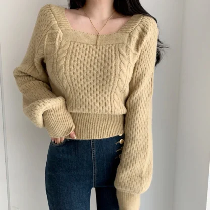 Elegant Oversized Jumper Pullover Sweater - Image 4