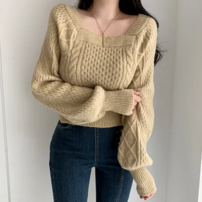 Elegant Oversized Jumper Pullover Sweater - Image 6