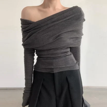 Sexy Fit Off Shoulder Sweater