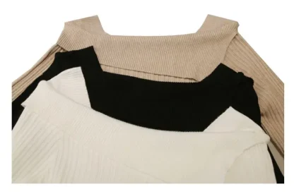 Chic Slim Off Shoulder Sweater - Image 7