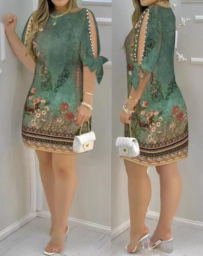 Elegant Cold Shoulder Sweater Dress - Image 7