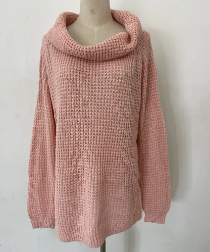 Casual Chunky Off Shoulder Sweater - Image 6