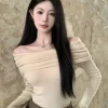 Chic Folds Off Shoulder Sweater - Image 5