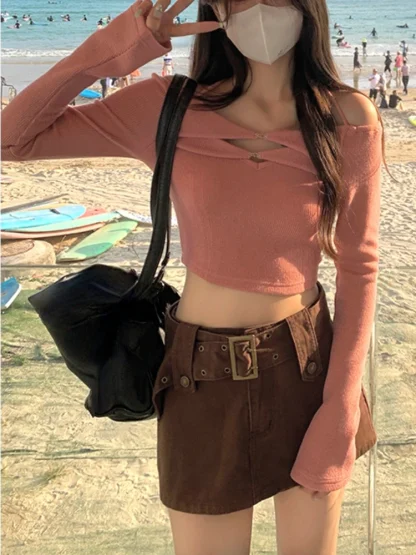 Elegant Off Shoulder Sweater Tops - Image 6