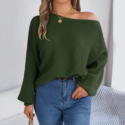 Off Shoulder Sweater Casual Tops - Image 3