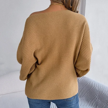 Off Shoulder Sweater Casual Tops - Image 5