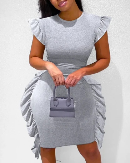 Elegant Off Shoulder Sweater Dress - Image 5