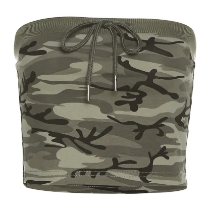 Sexy Camouflage Tube Sweater Tops - Image 4