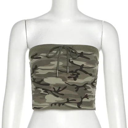 Sexy Camouflage Tube Sweater Tops - Image 5