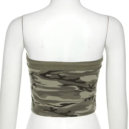 Sexy Camouflage Tube Sweater Tops - Image 6